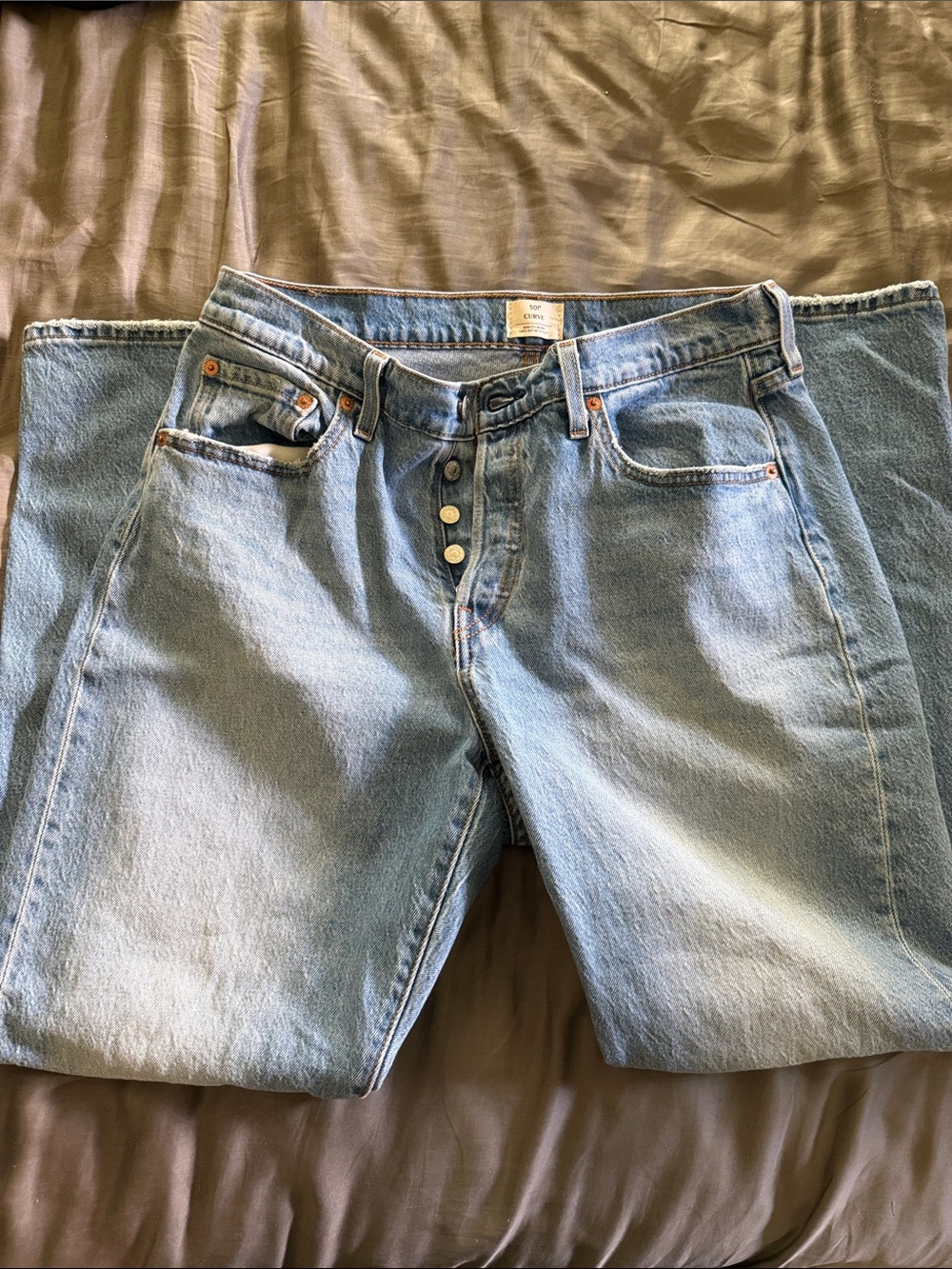 Levi's Light Blue 501® Curve Button-Fly Jeans